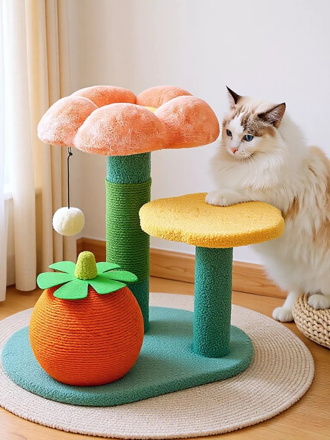 Soft Plush Cat Scratching Post