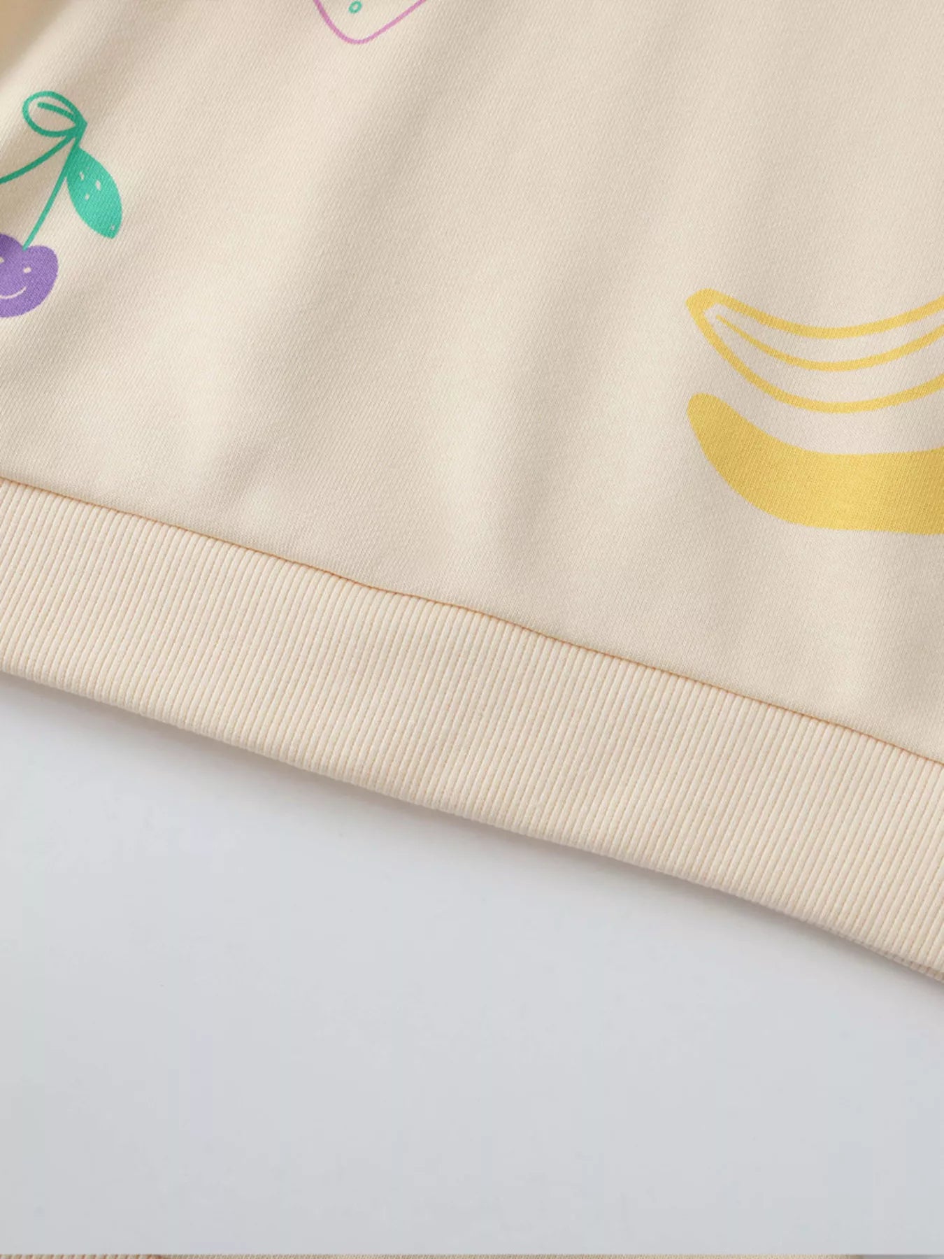 Children's Fun Fruits Graphic Crewneck Sweatshirt