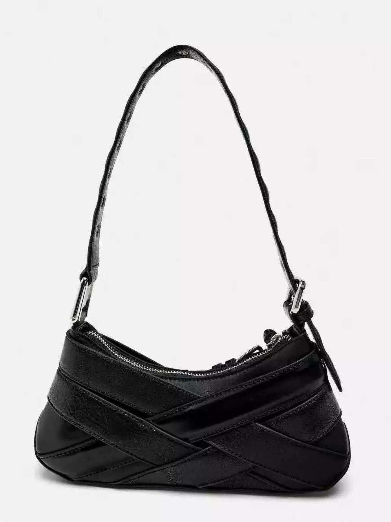 Buckled Accent Shoulder Bag