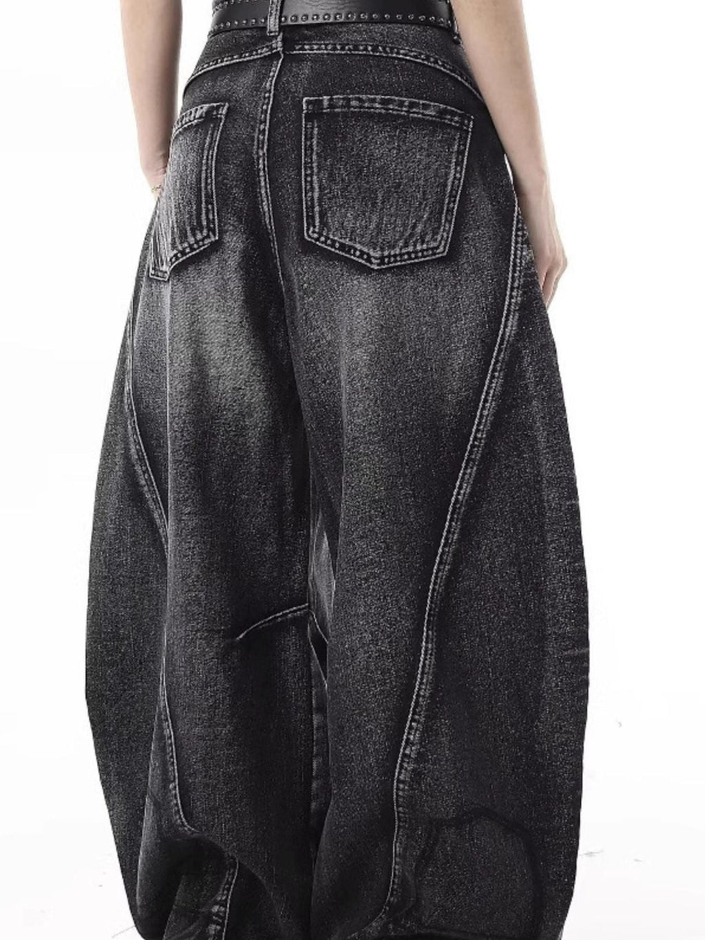 Men's Full Size Wide Leg Distressed Jeans Plus Size