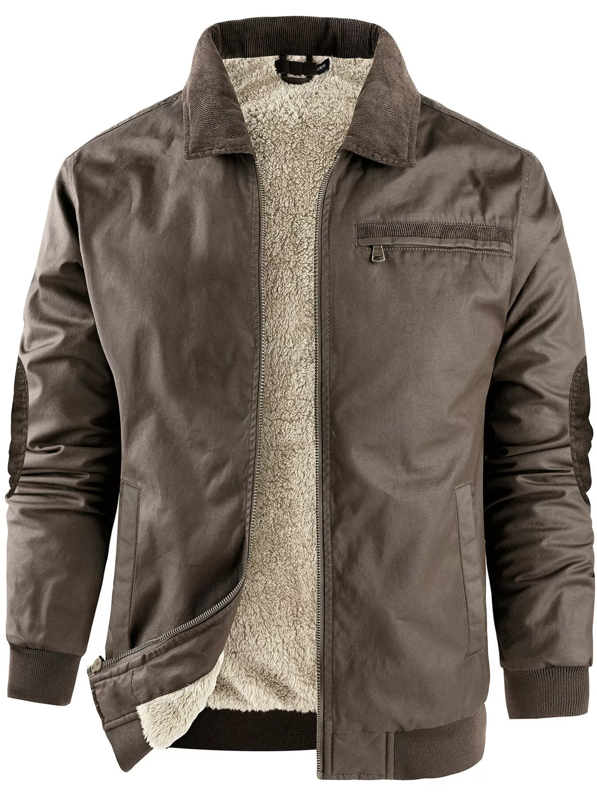 Men's Sherpa Lined Zip Up Jacket