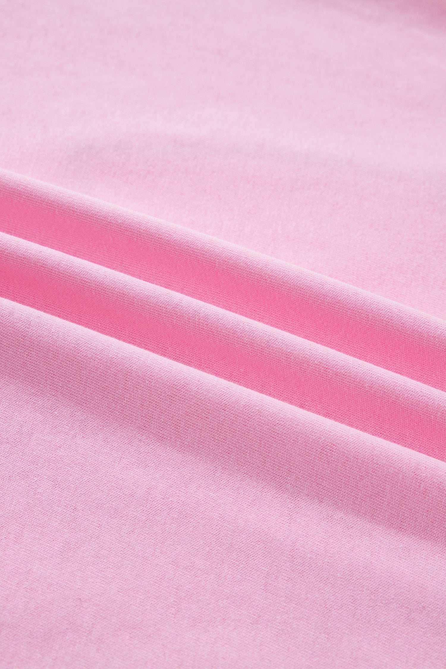 Pink Leopard Bow Embroidered Cotton Round Neck T Shirt