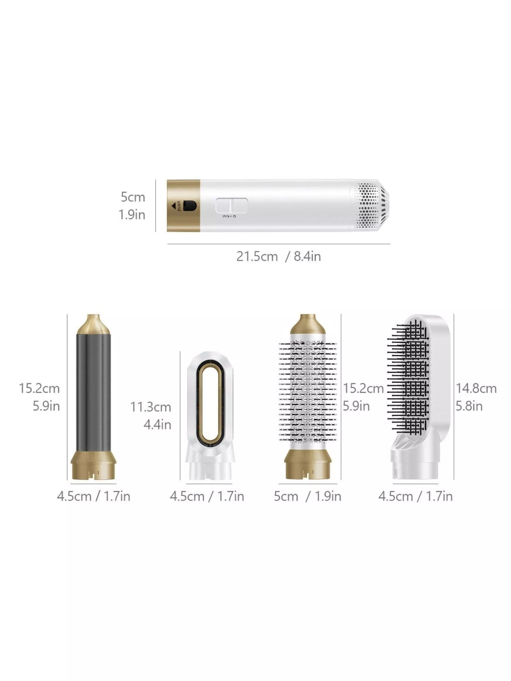 5-in-1 Interchangeable Hot Air Brush