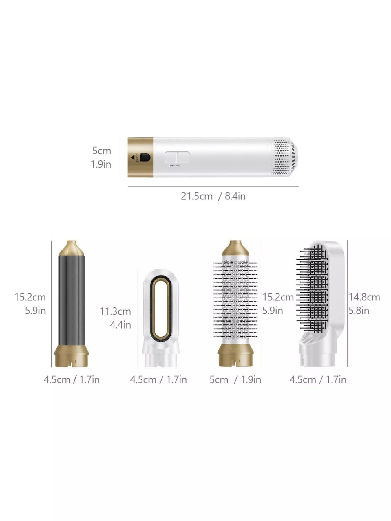 5-in-1 Interchangeable Hot Air Brush