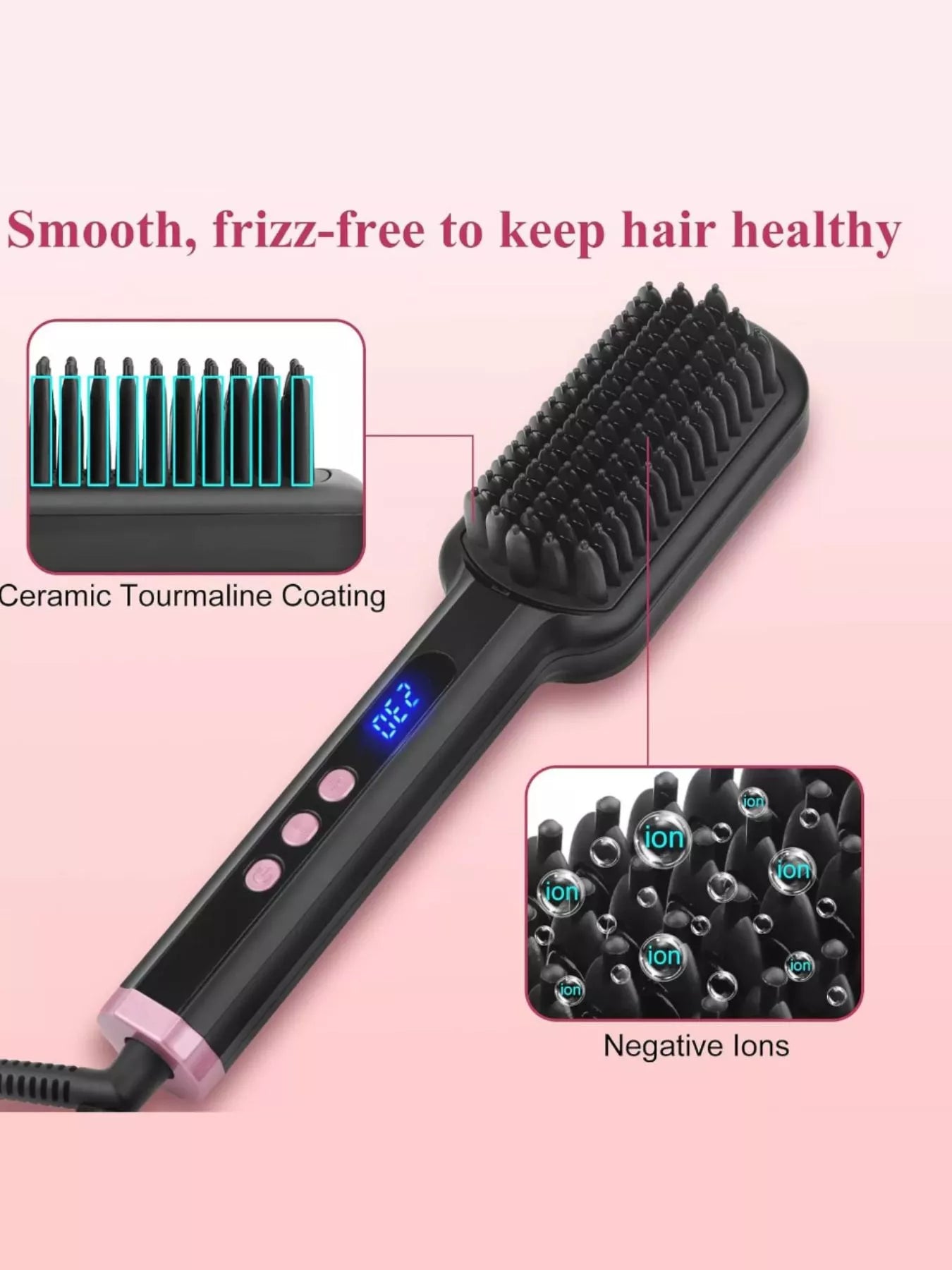 Frizz-Free Hair Straightening Comb