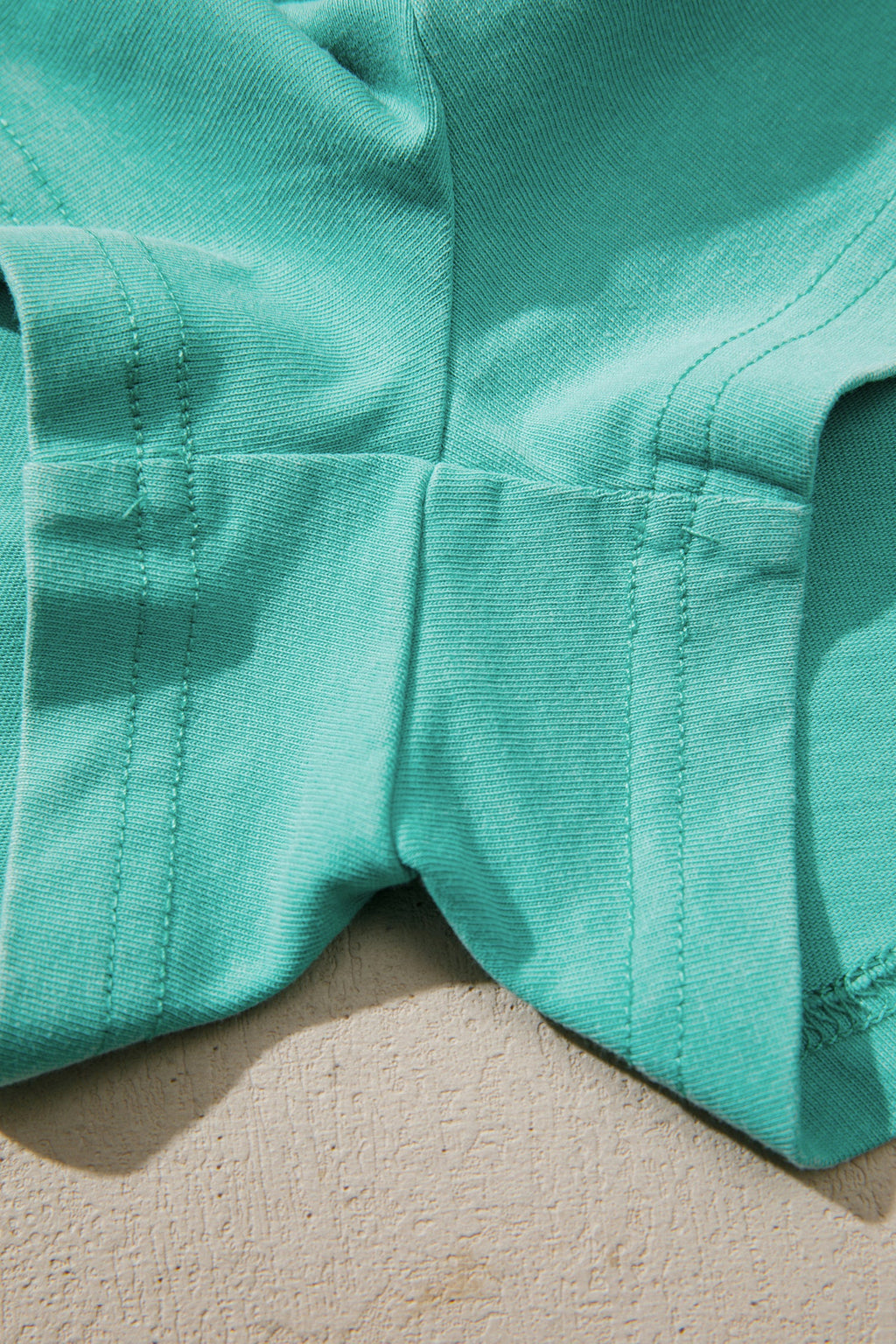 Mint Green Mineral Wash V Neck Tee Matching Skort Set