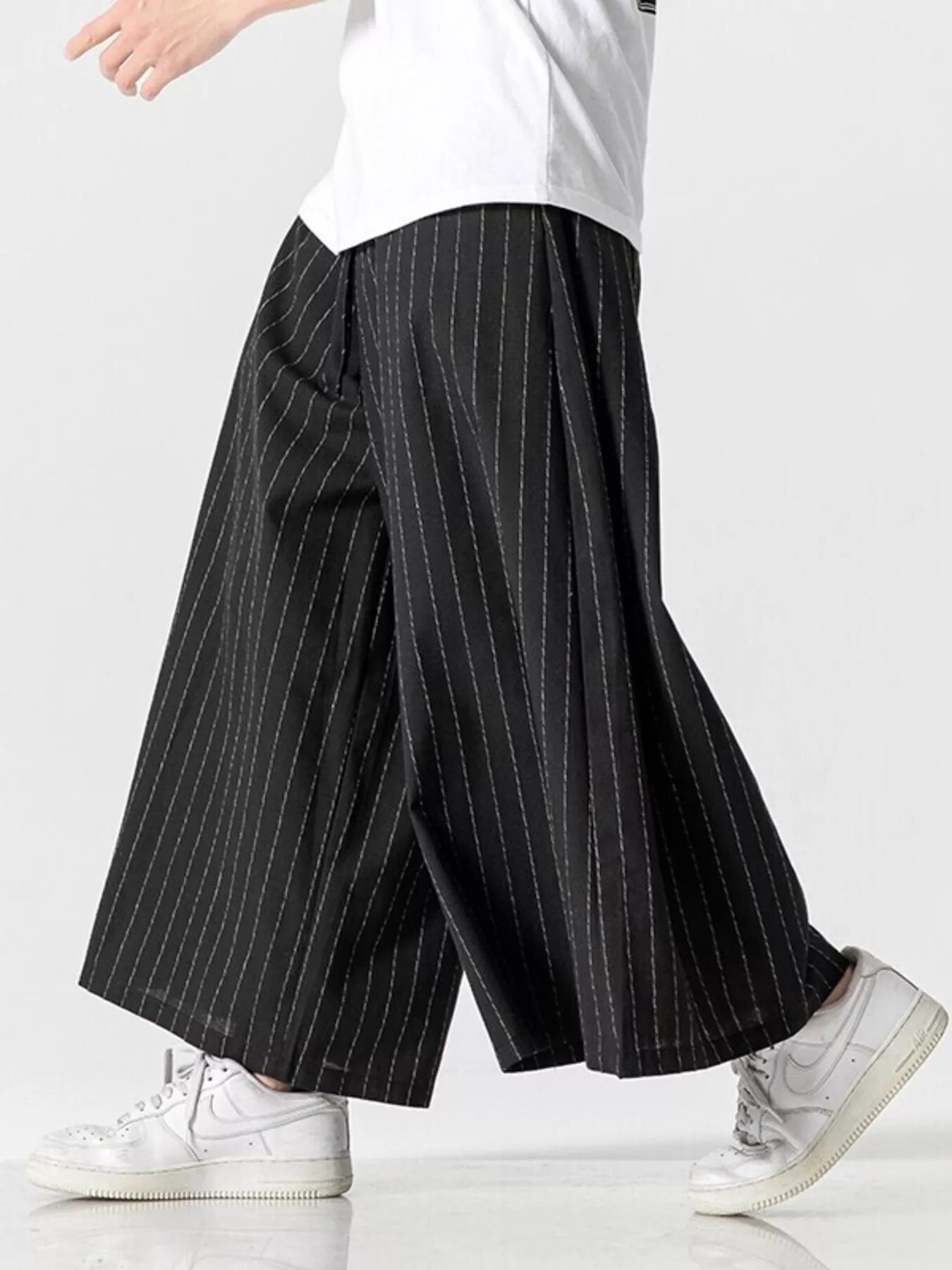 Men's Plus Size Wide Leg Casual Pants