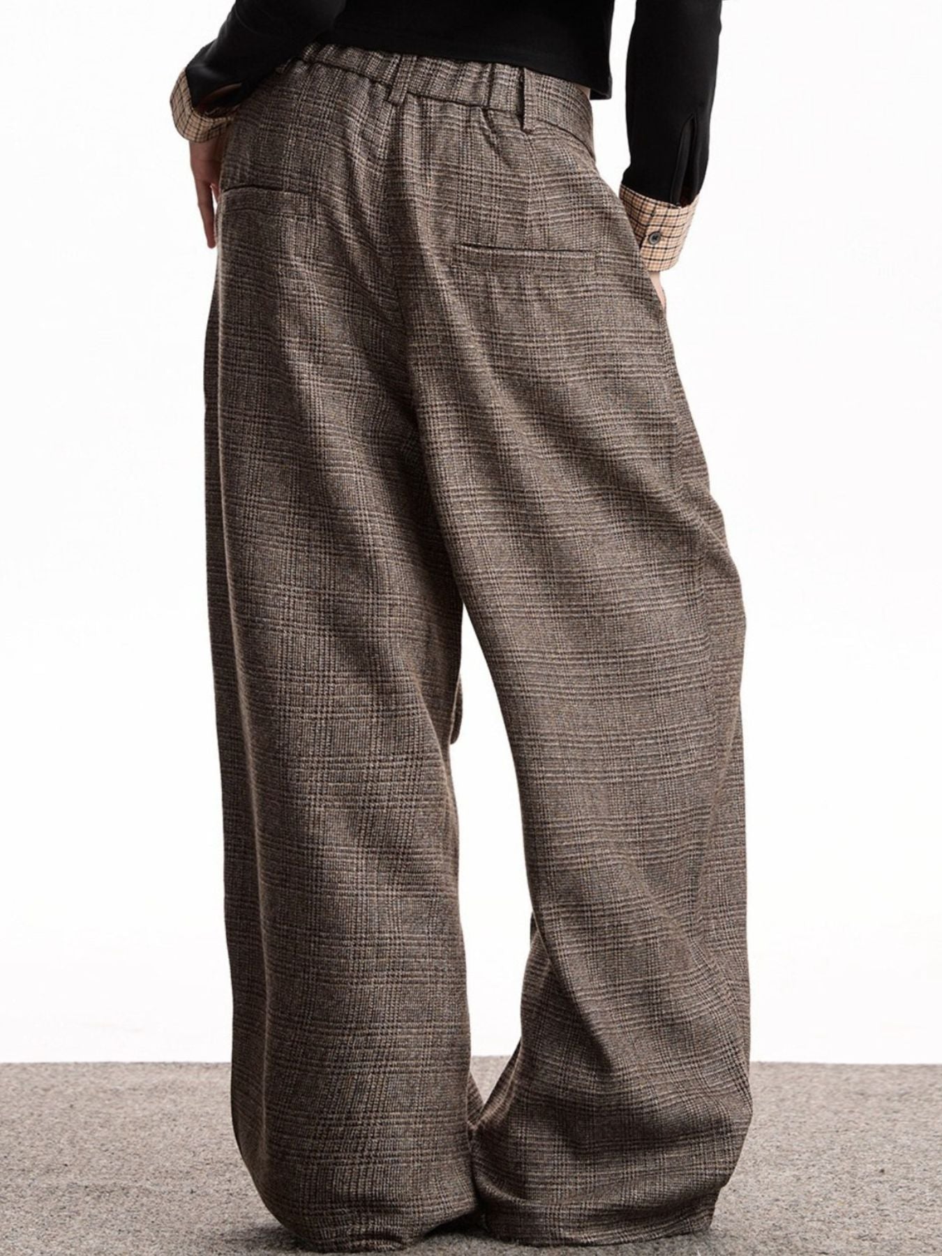 Men's Plus Size Wide Leg High Waist Pants