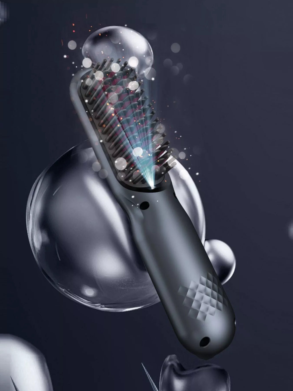 Adjustable Temperature Hair Straightening Comb
