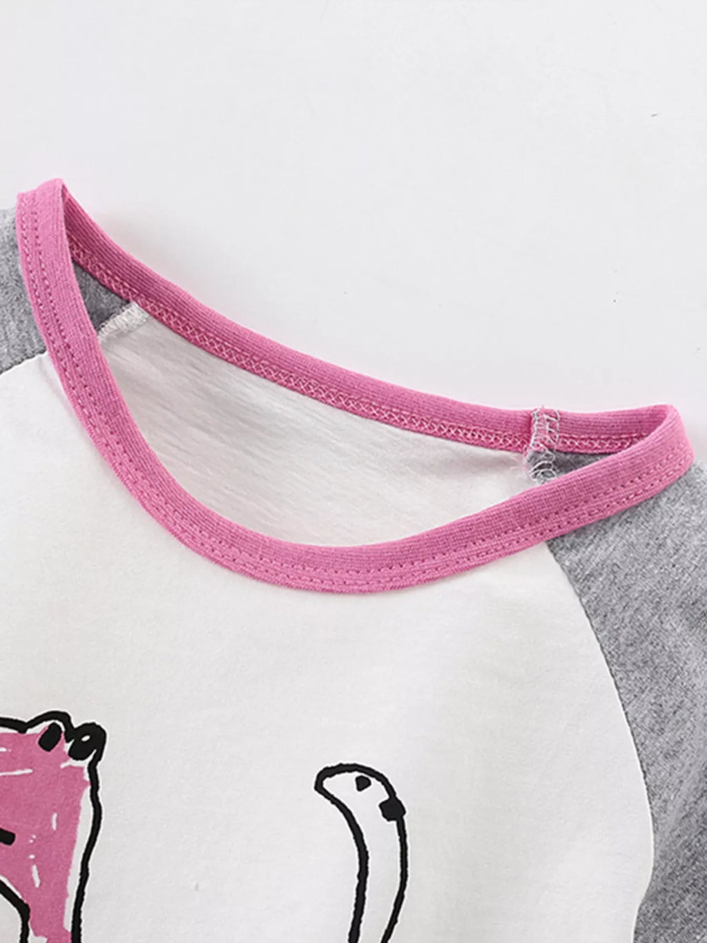 Children's Dinosaur Crew Neck Contrast Short Sleeve T-Shirt
