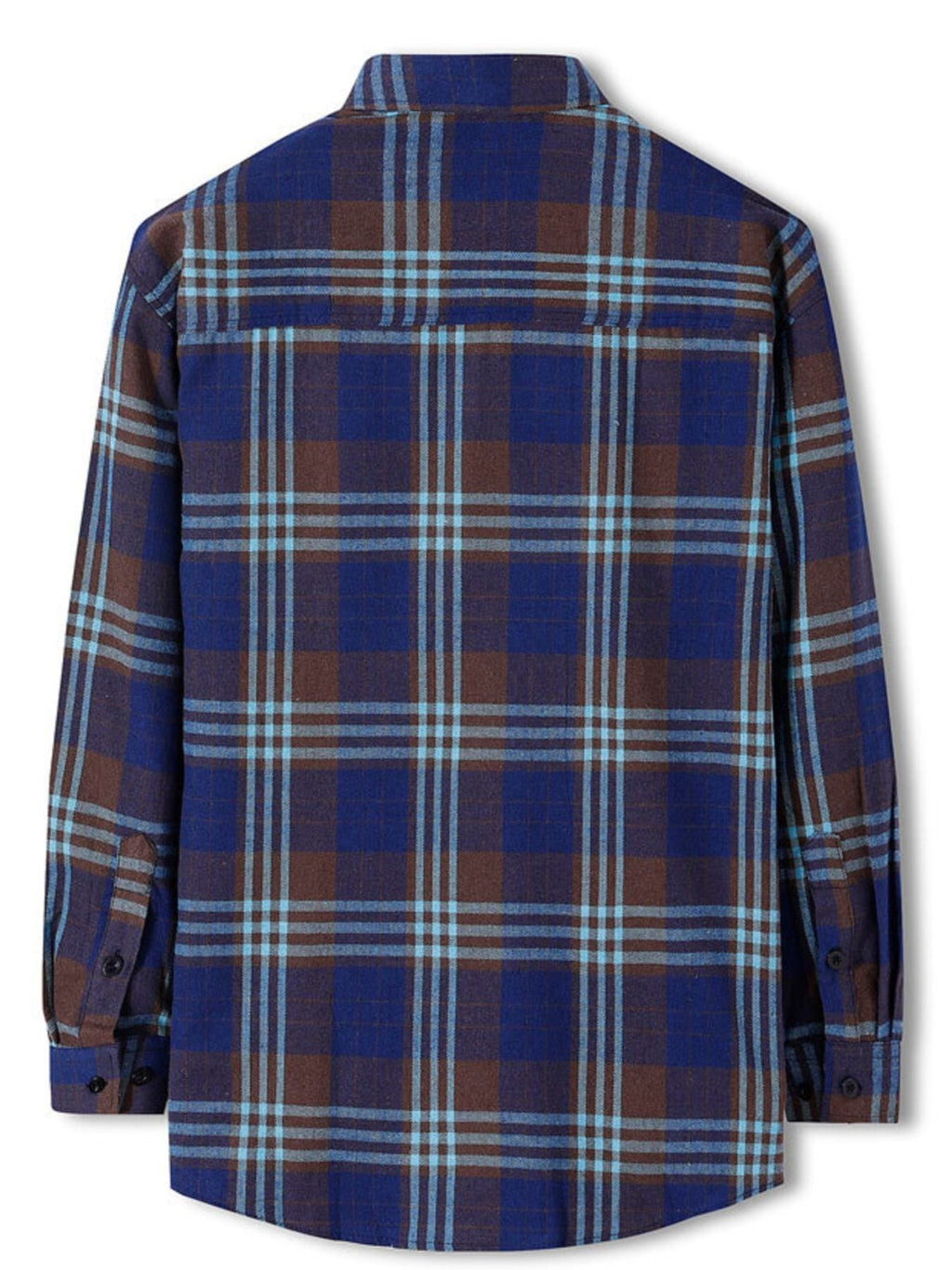 Men's Plus Size Classic Plaid Long Sleeve Shirt