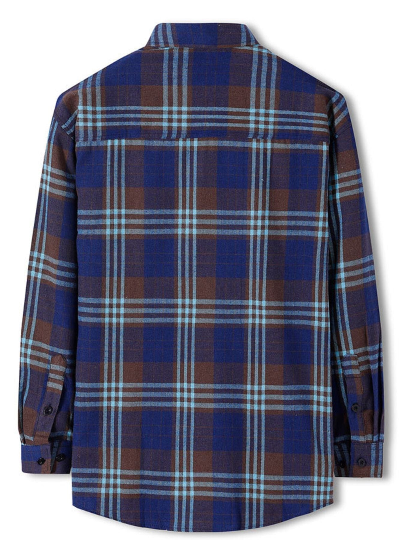 Men's Plus Size Classic Plaid Long Sleeve Shirt