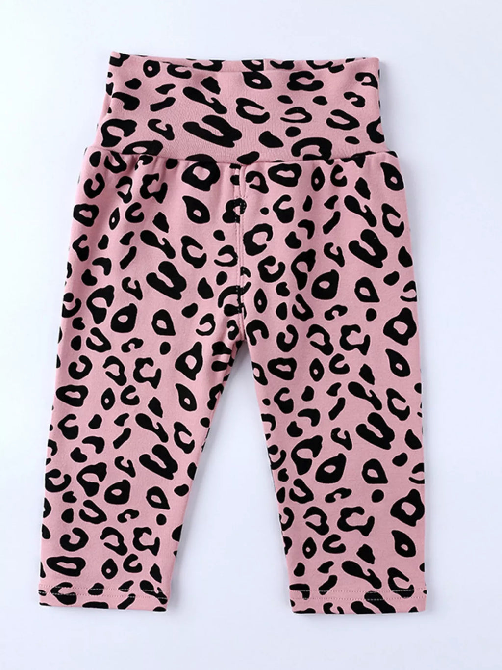 Children's Leopard Print Long Sleeve Top and Pants Set