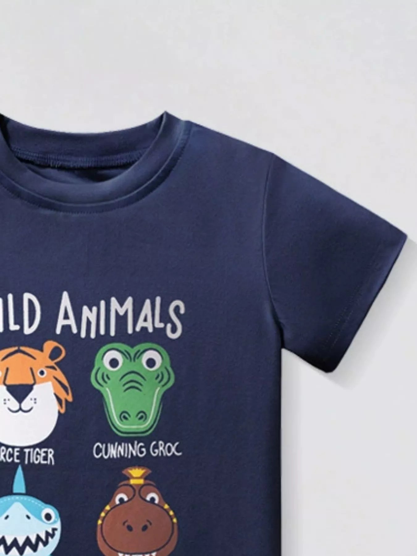 Children's Animal Crew Neck T-Shirt