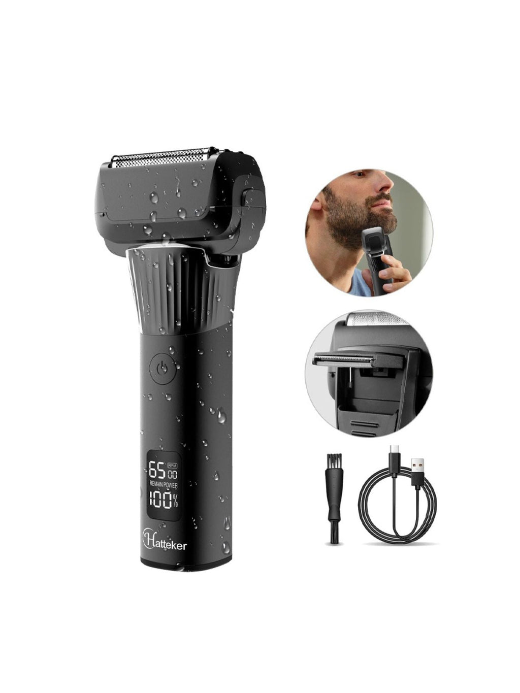 Electric Foil Shaver with LED Display