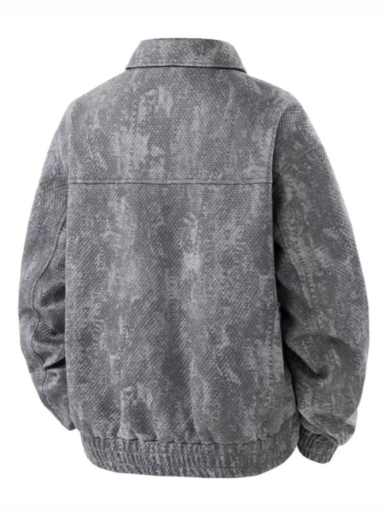 Men's Plus Size Casual Snap-Down Jacket