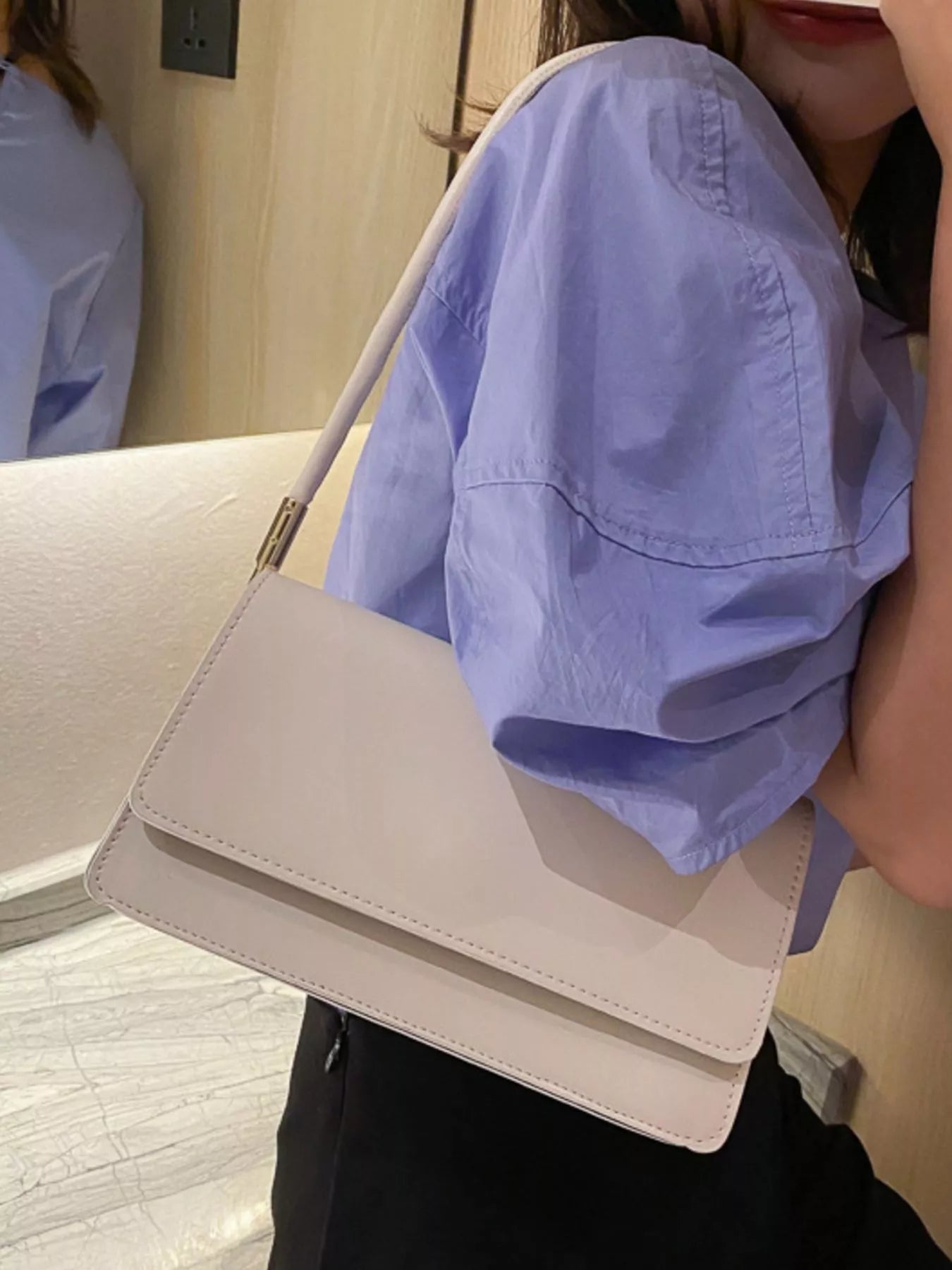 PU Leather Shoulder Bag