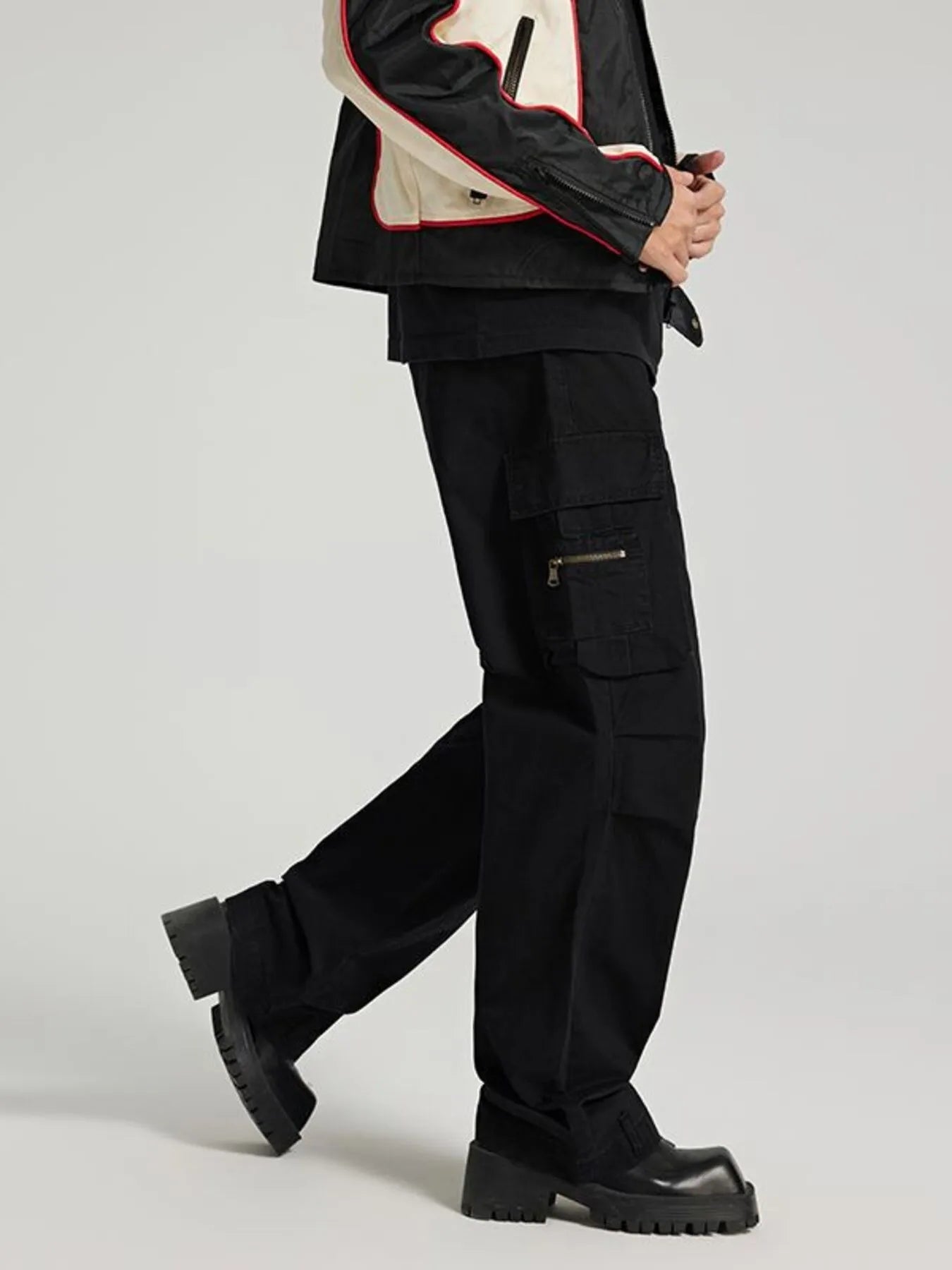 Men's Vintage Washed Cargo Jeans