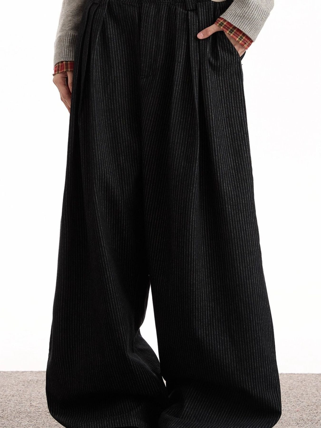 Men's Full Size Wide Leg Pants Plus Size