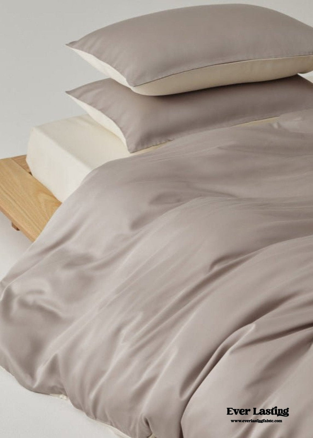 Adeline Pastel Silky Cooling TENCEL™ Bedding Set / Cream