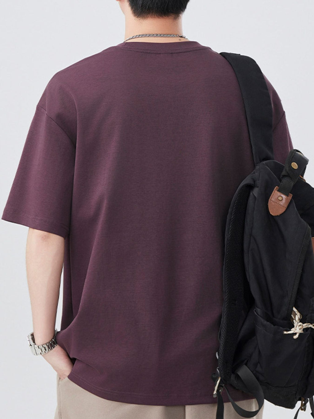 Men's Plus Size Round Neck Short Sleeve T-Shirt