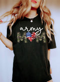 Army Mom Pride Always Supporting Our Troops Through Service Sacrifice And Love Comfort Colors Tee