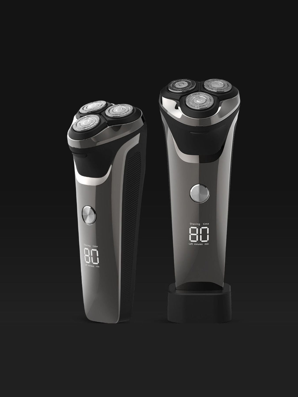 Electric Rotary Shaver with LED Display