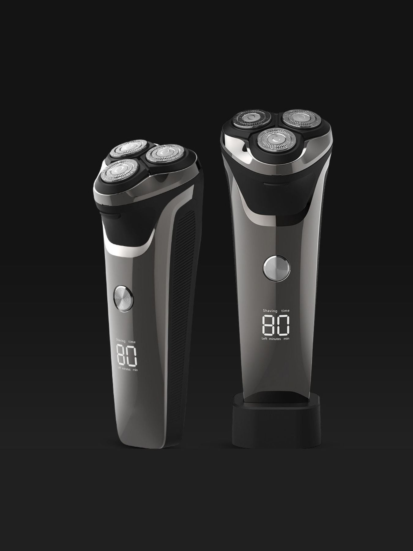Electric Rotary Shaver with LED Display