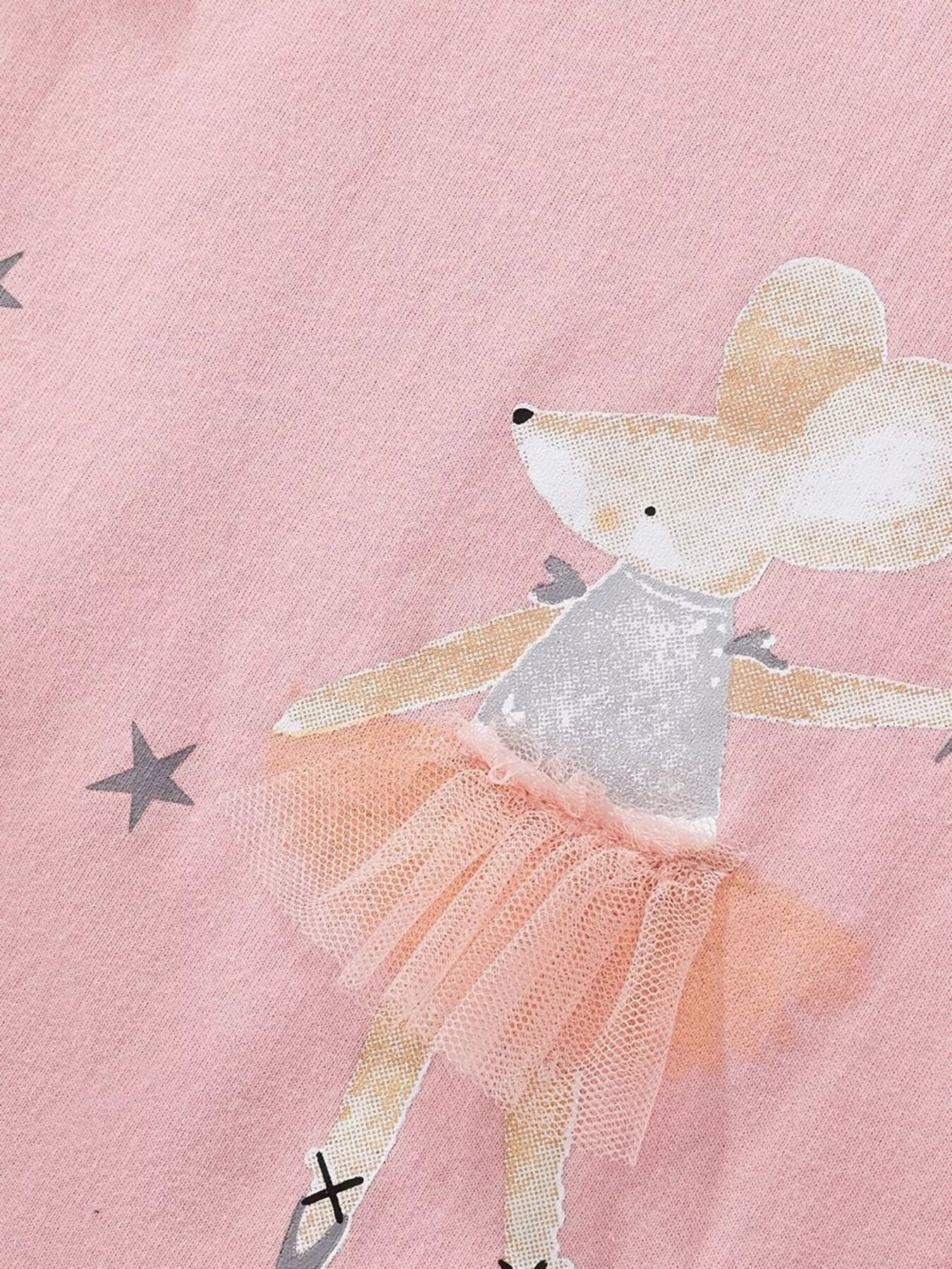 Children's Mouse Ballerina Round Neck Tee