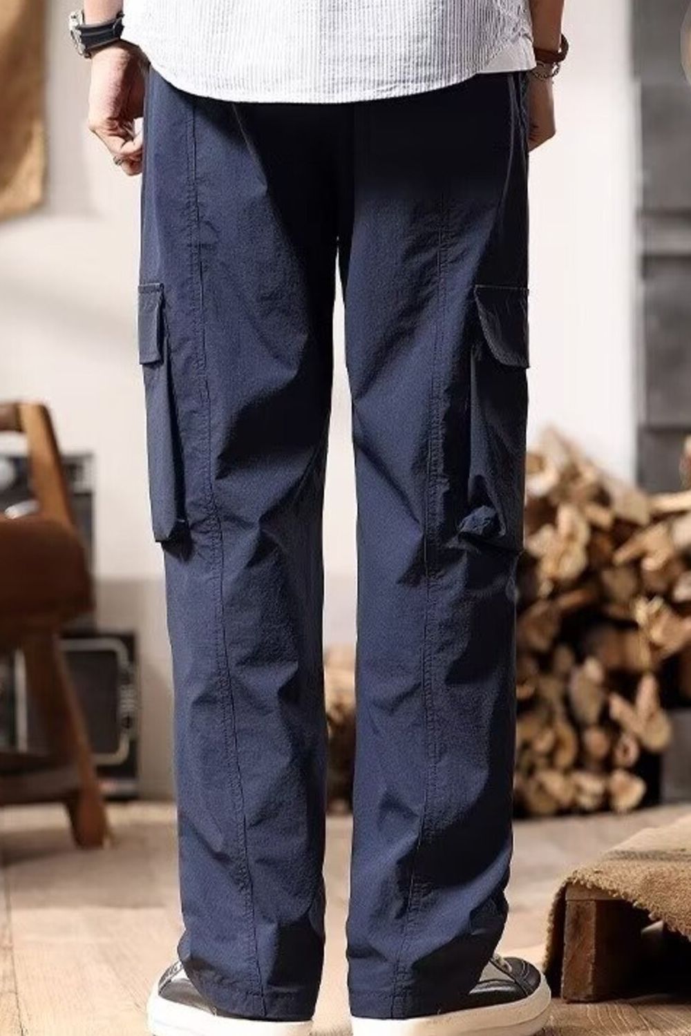 Men's Plus Size Relaxed Fit Multi-Pocket Cargo Pants