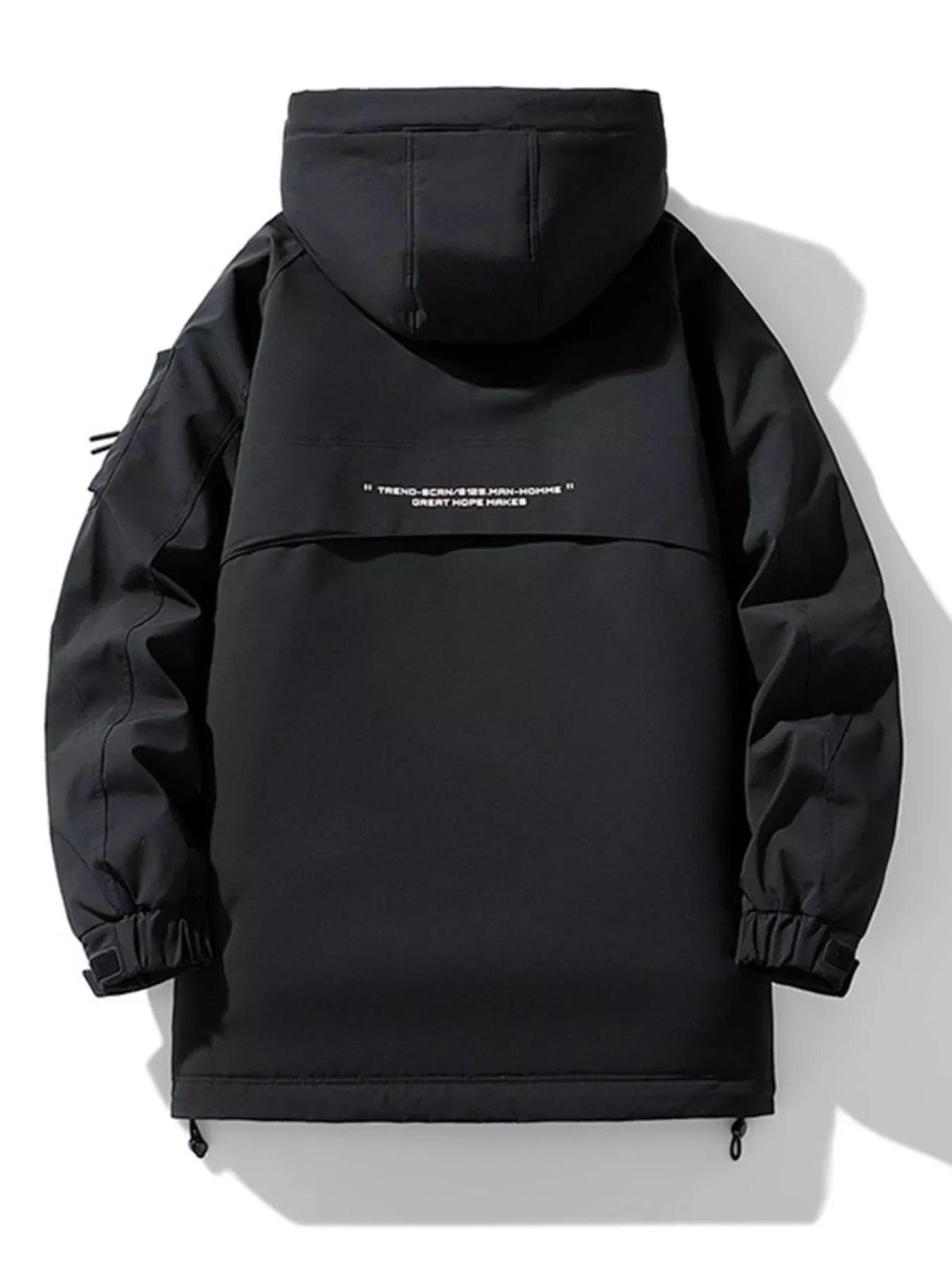 Men's Plus Size Urban Style Hooded Winter Padded Jacket