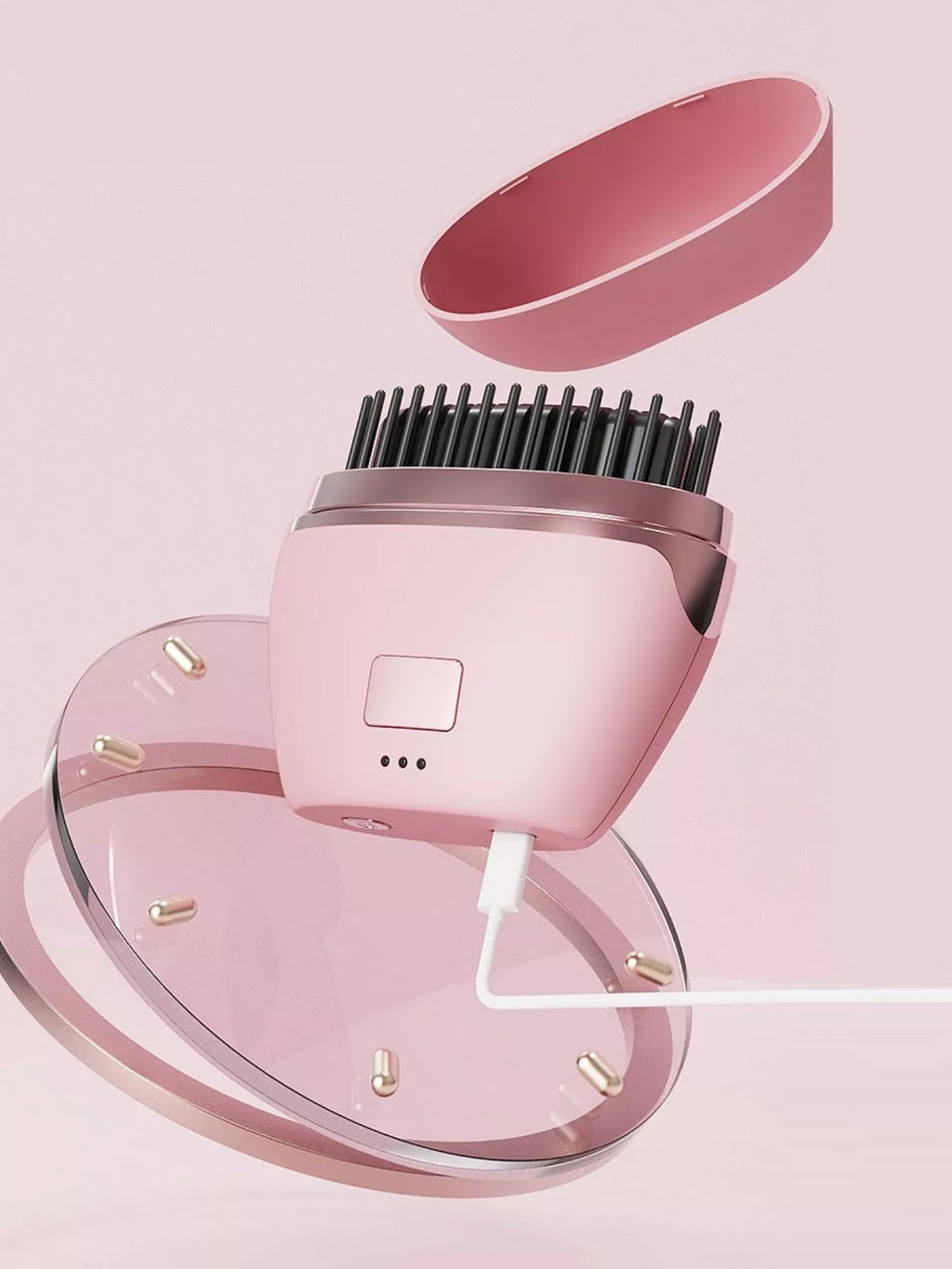 Portable Heated Hair Straightening Comb
