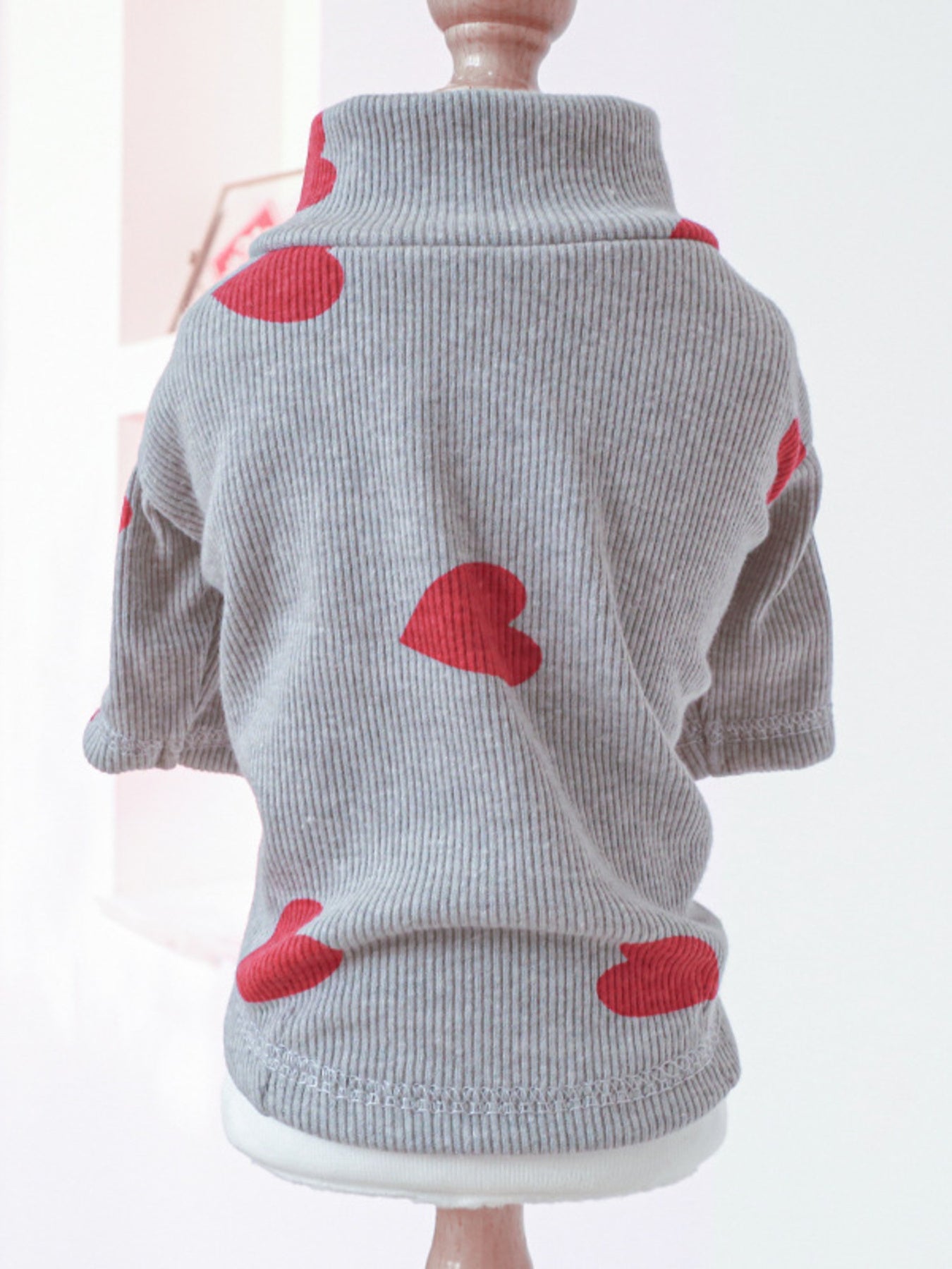 Heart Pattern Pet Sweater
