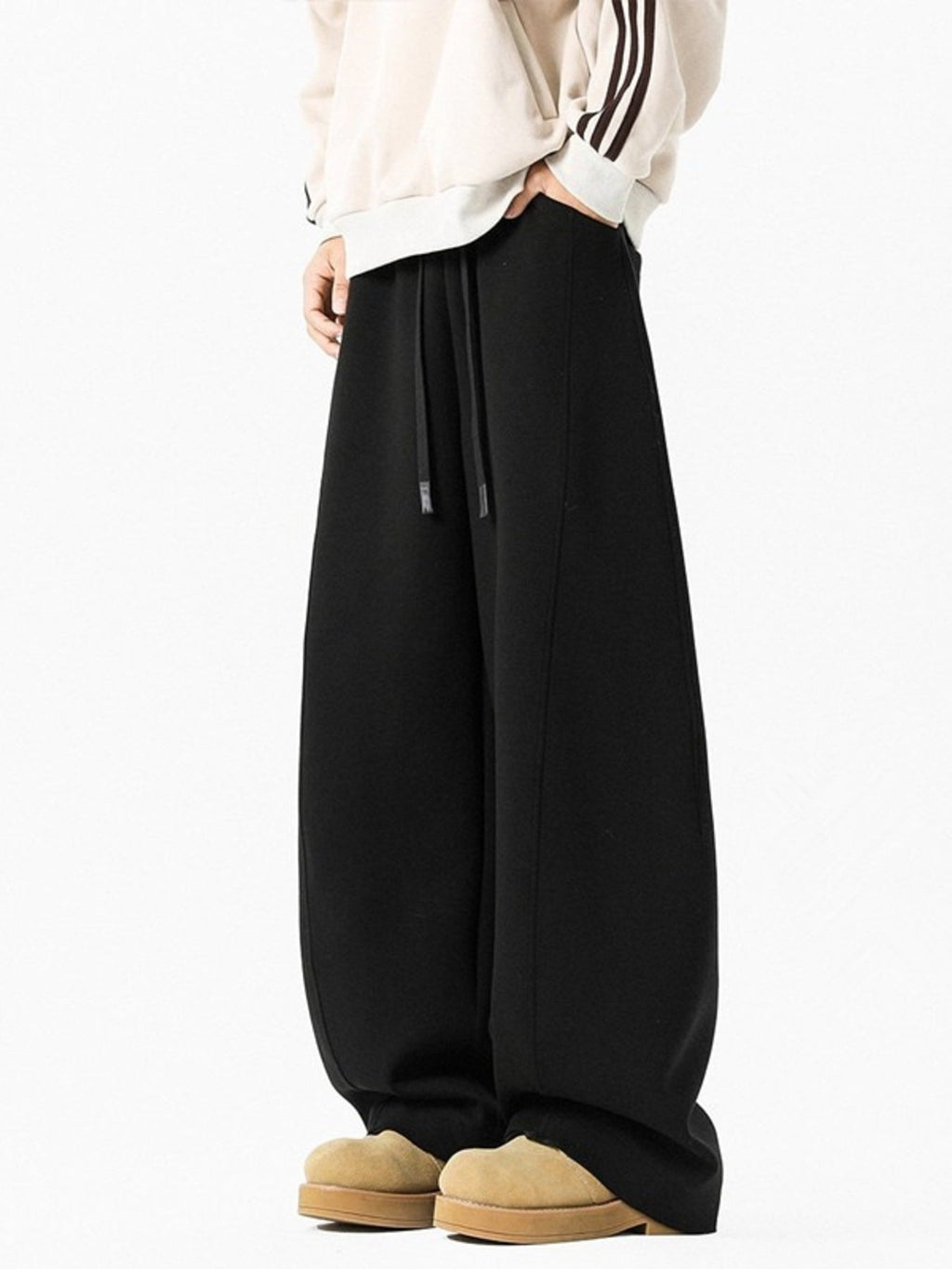 Men's Plus Size Wide Leg Sweatpants