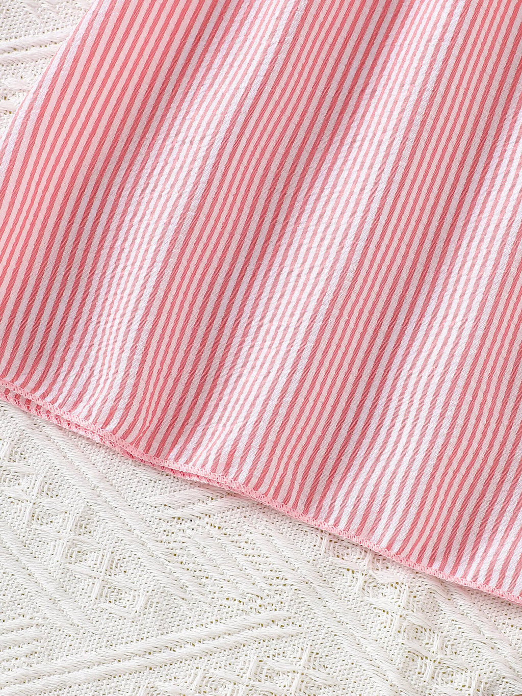 Children's Embroidered Striped Dress
