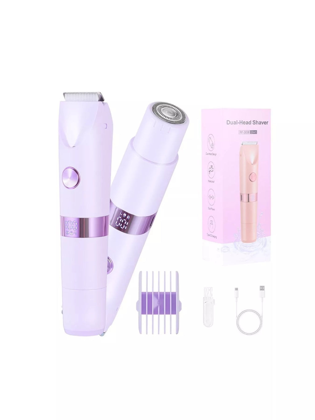 2-in-1 Painless Electric Hair Removal