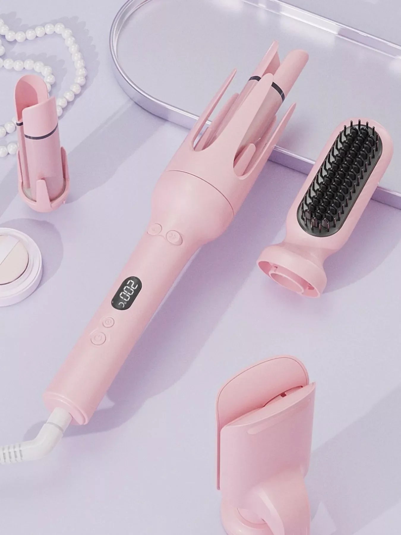 Automatic Rotating Ceramic Hair Curling Iron
