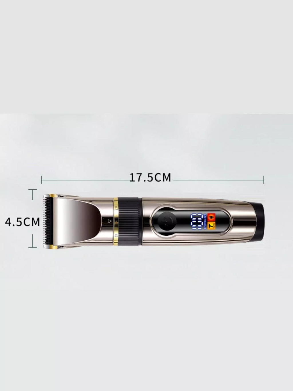 Waterproof Hair Clipper with LED Display