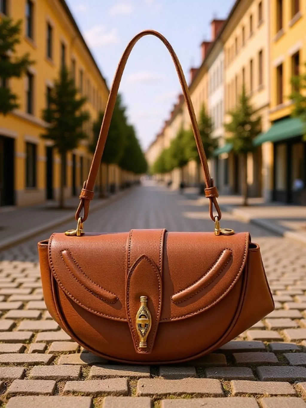 Vintage Saddle Shoulder Bag