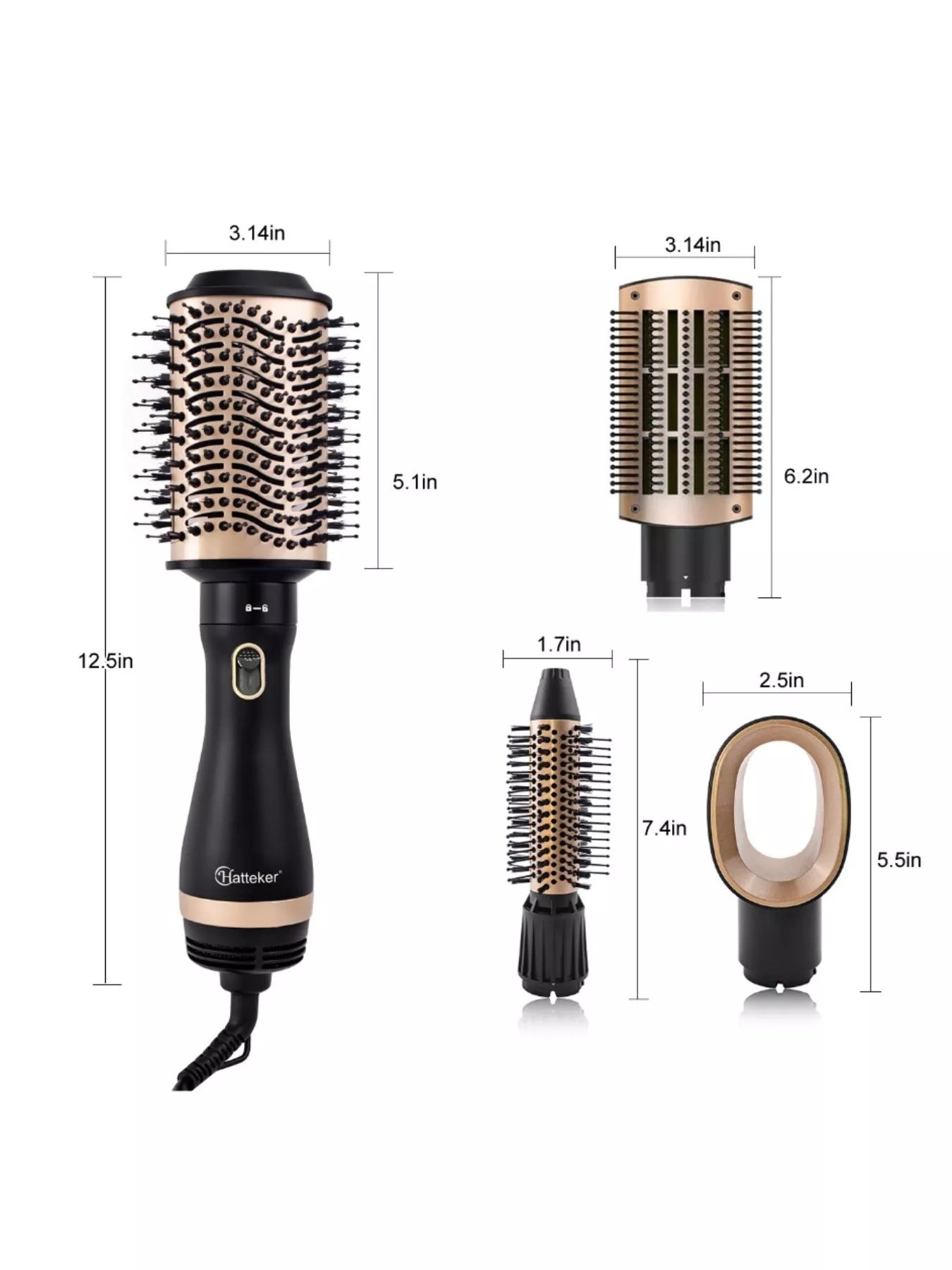 Multi-Functional Hot Air Brush Hair Dryer