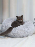 Fluffy Plush Donut Pet Nest