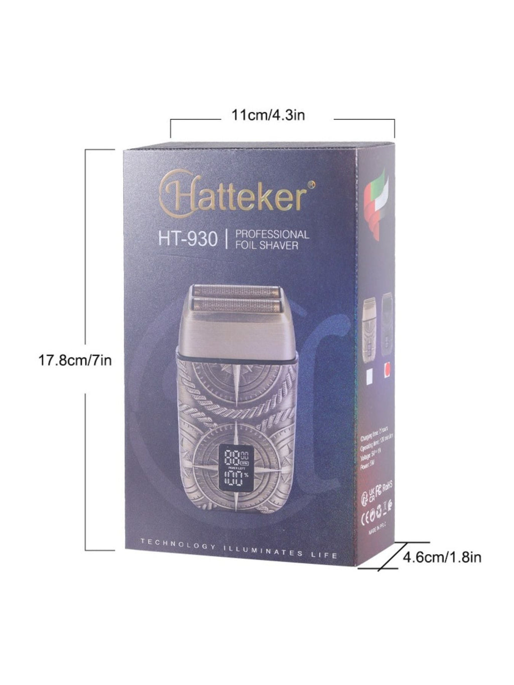 Electric Foil Shaver with LED Display