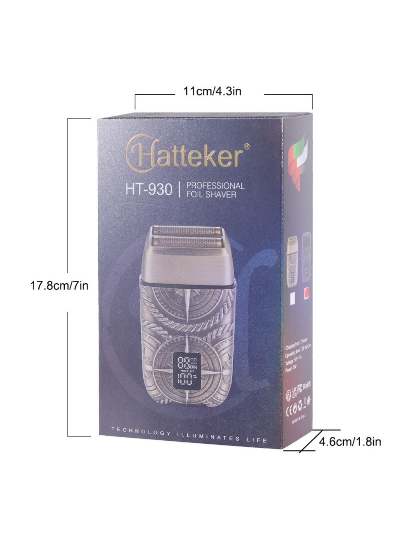 Electric Foil Shaver with LED Display