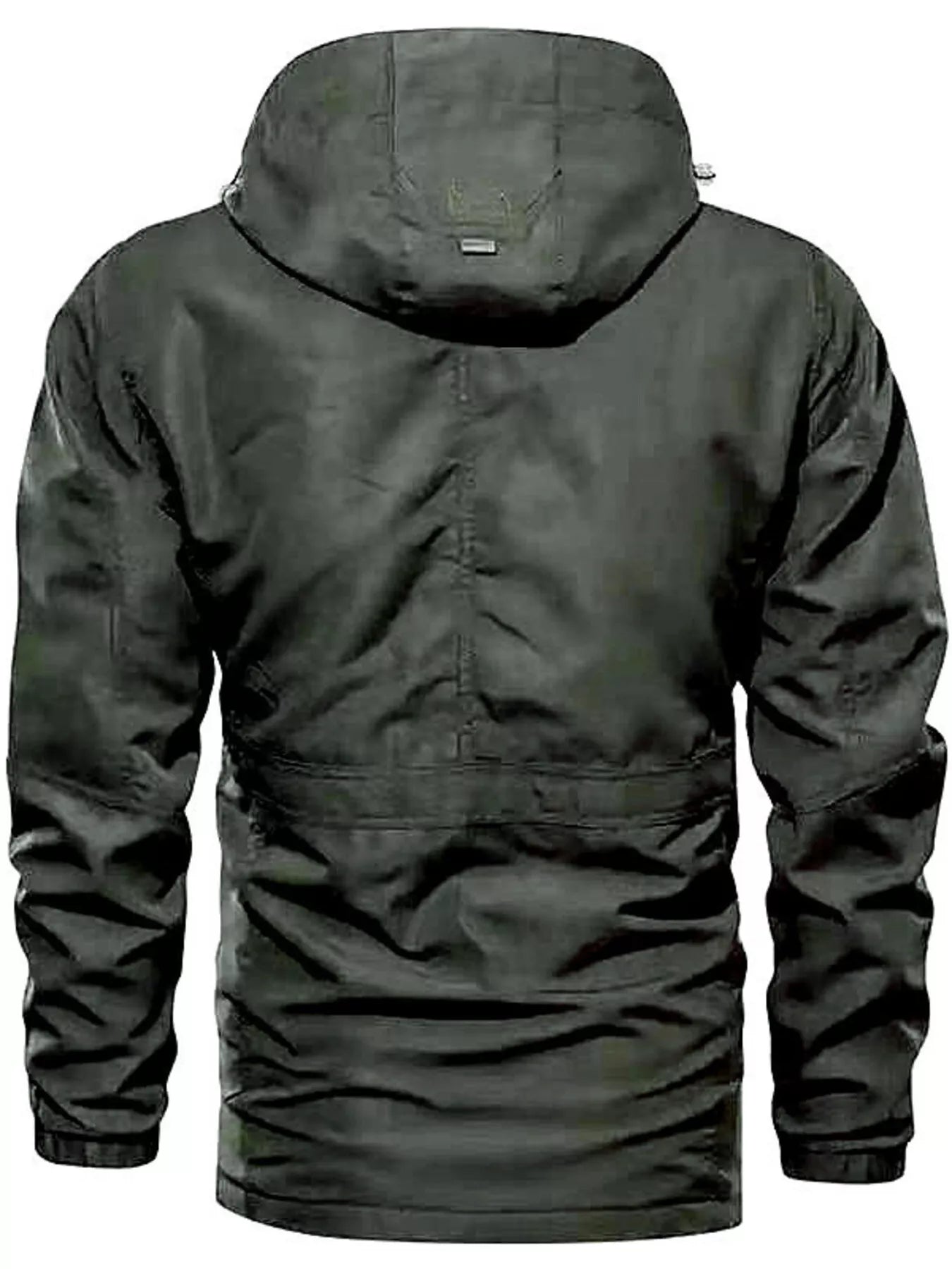 Men's Plus Size Zip Up Hooded Jacket