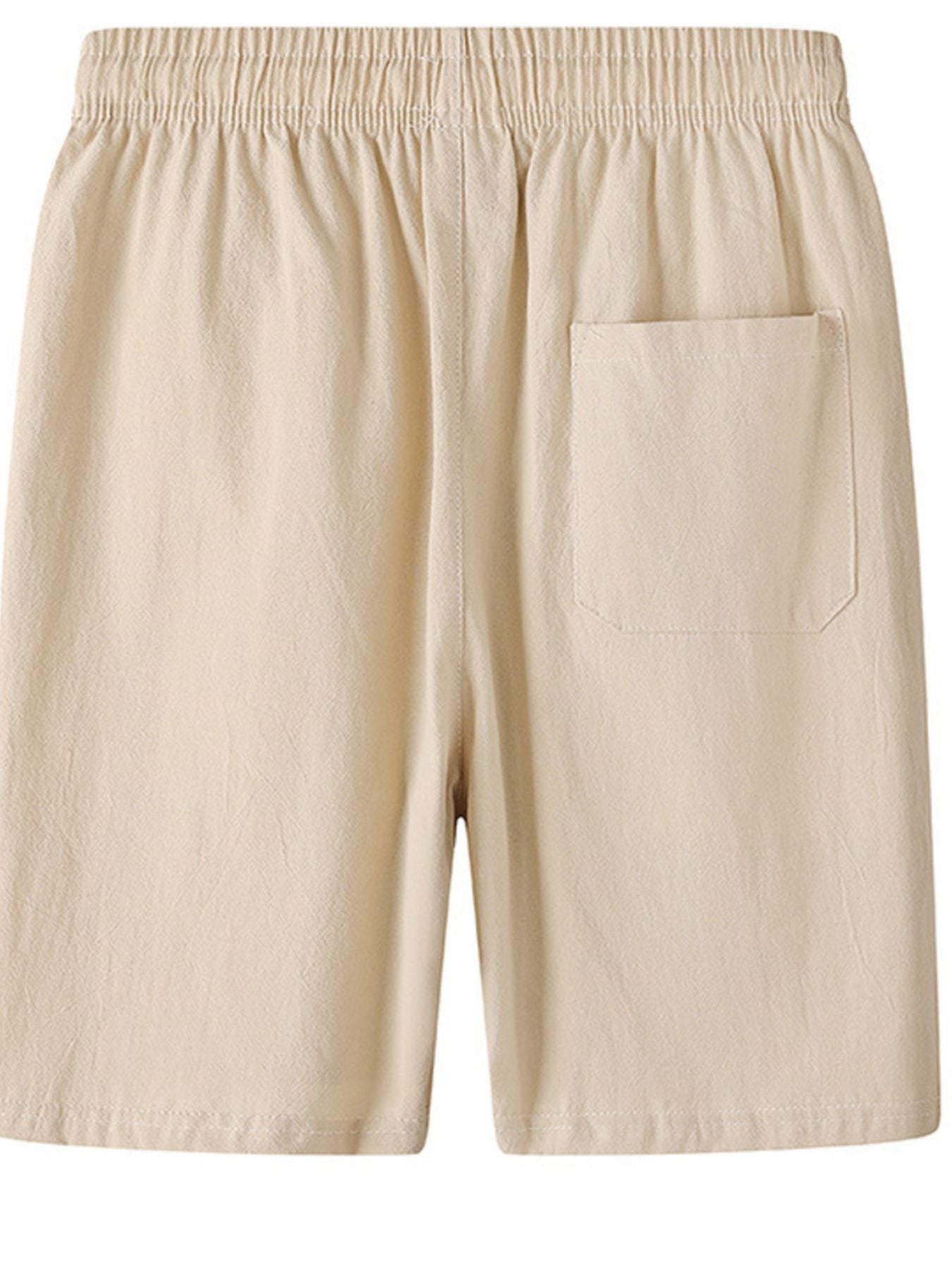 Men's Plus Size Casual Elastic Waist Drawstring Shorts