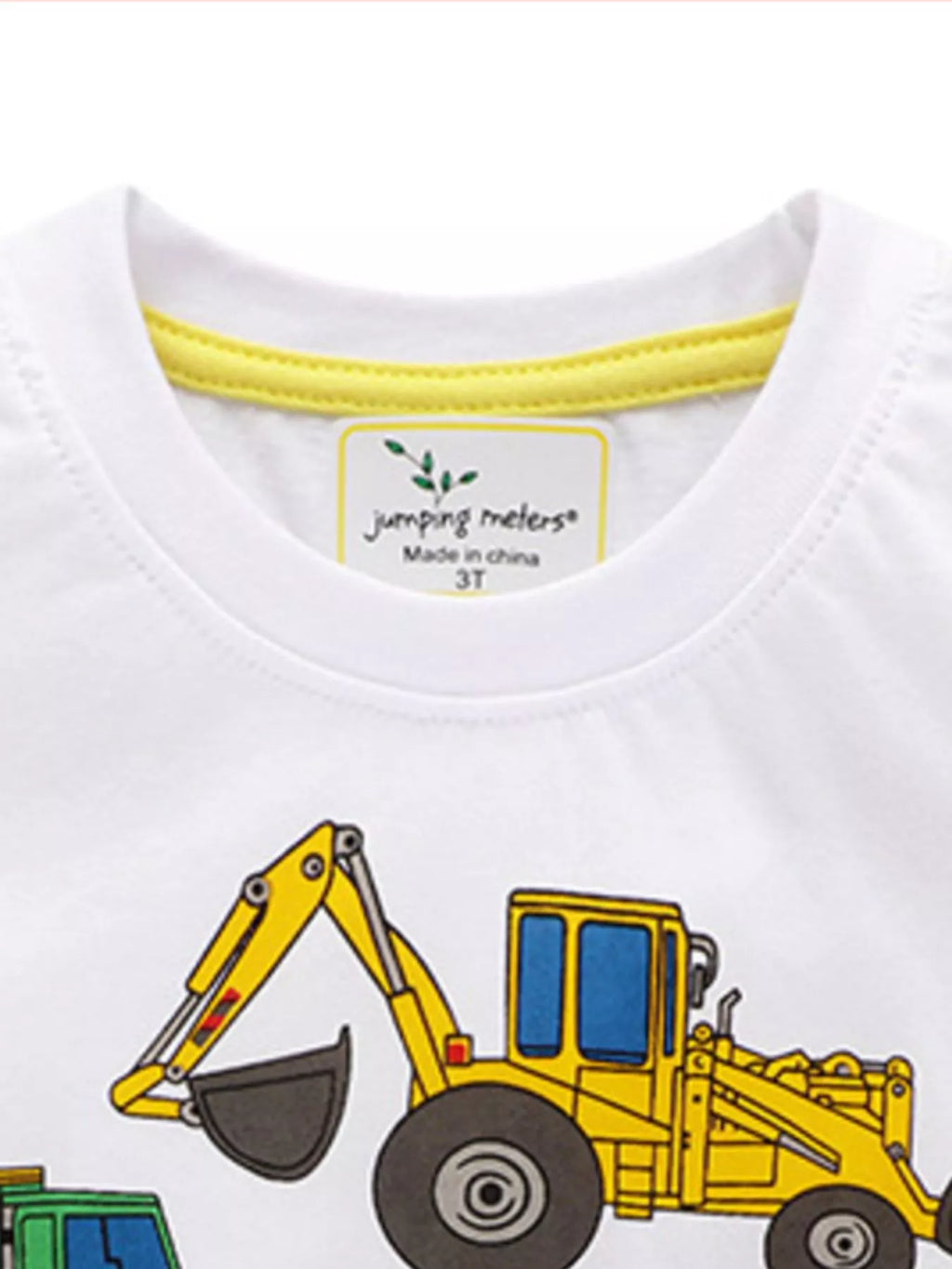 Children's Construction Vehicle Short Sleeve T-Shirt