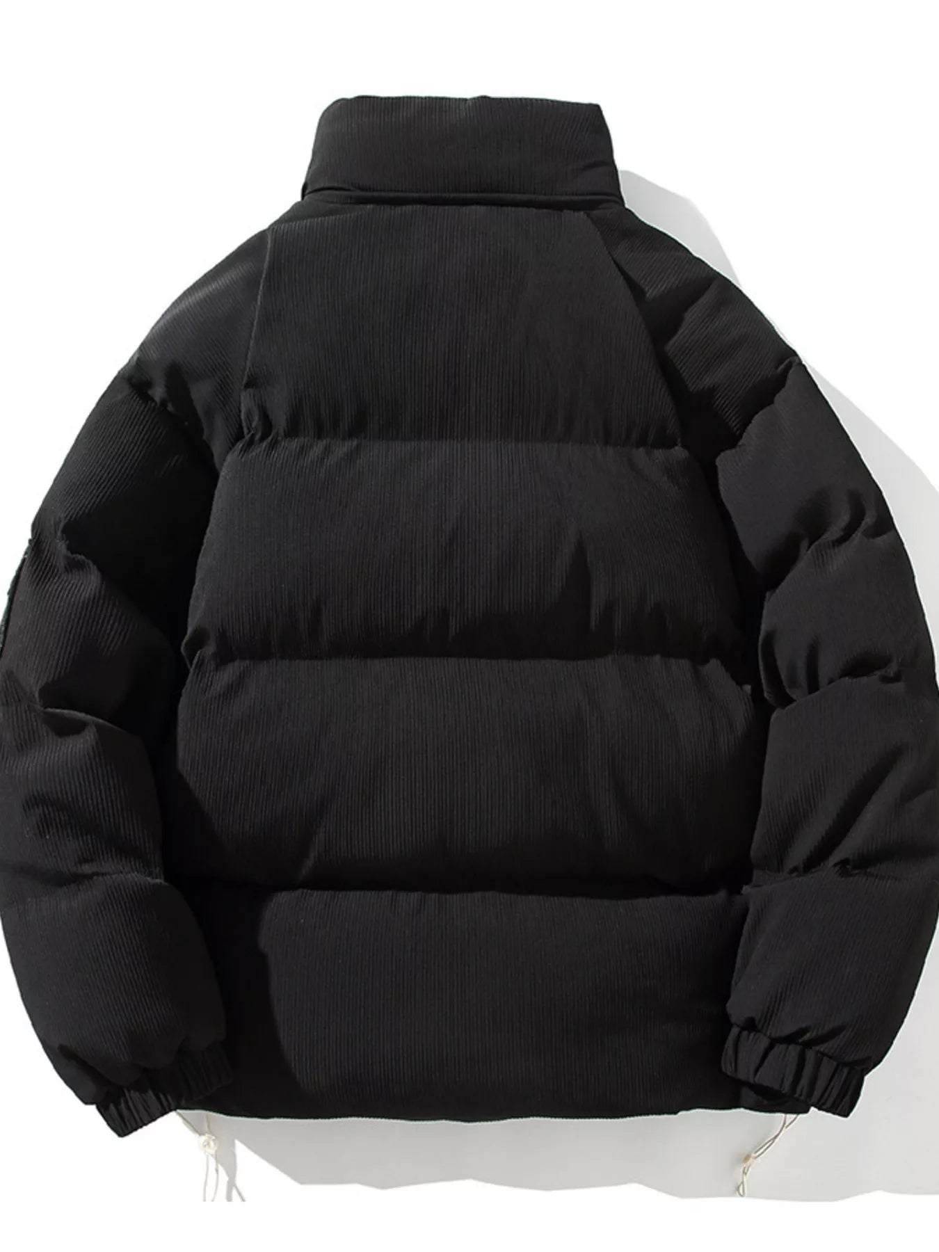 Men's Plus Size Zip Up Long Sleeve Puffer Jacket