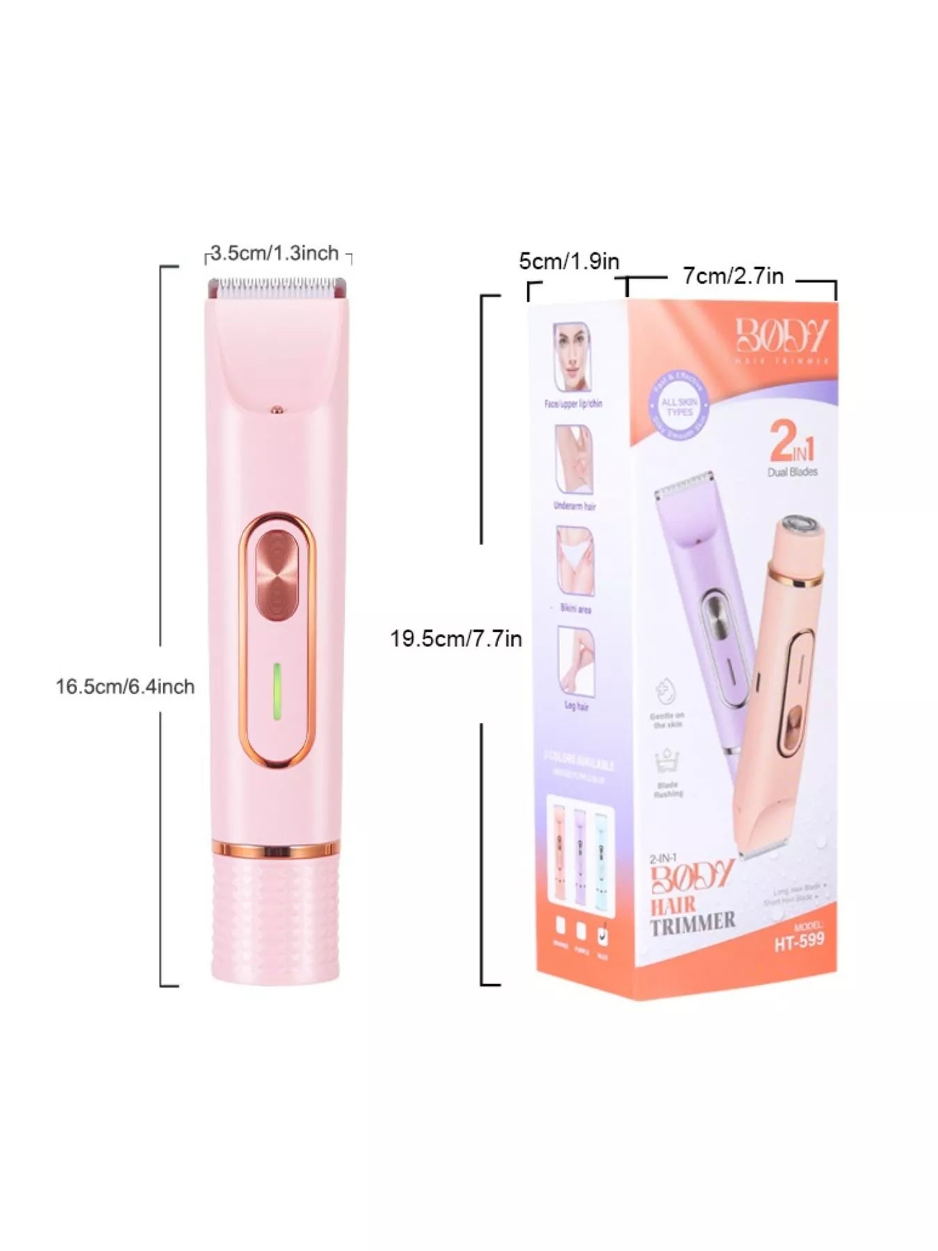 Painless Double-Head 2-in-1 Hair Removal