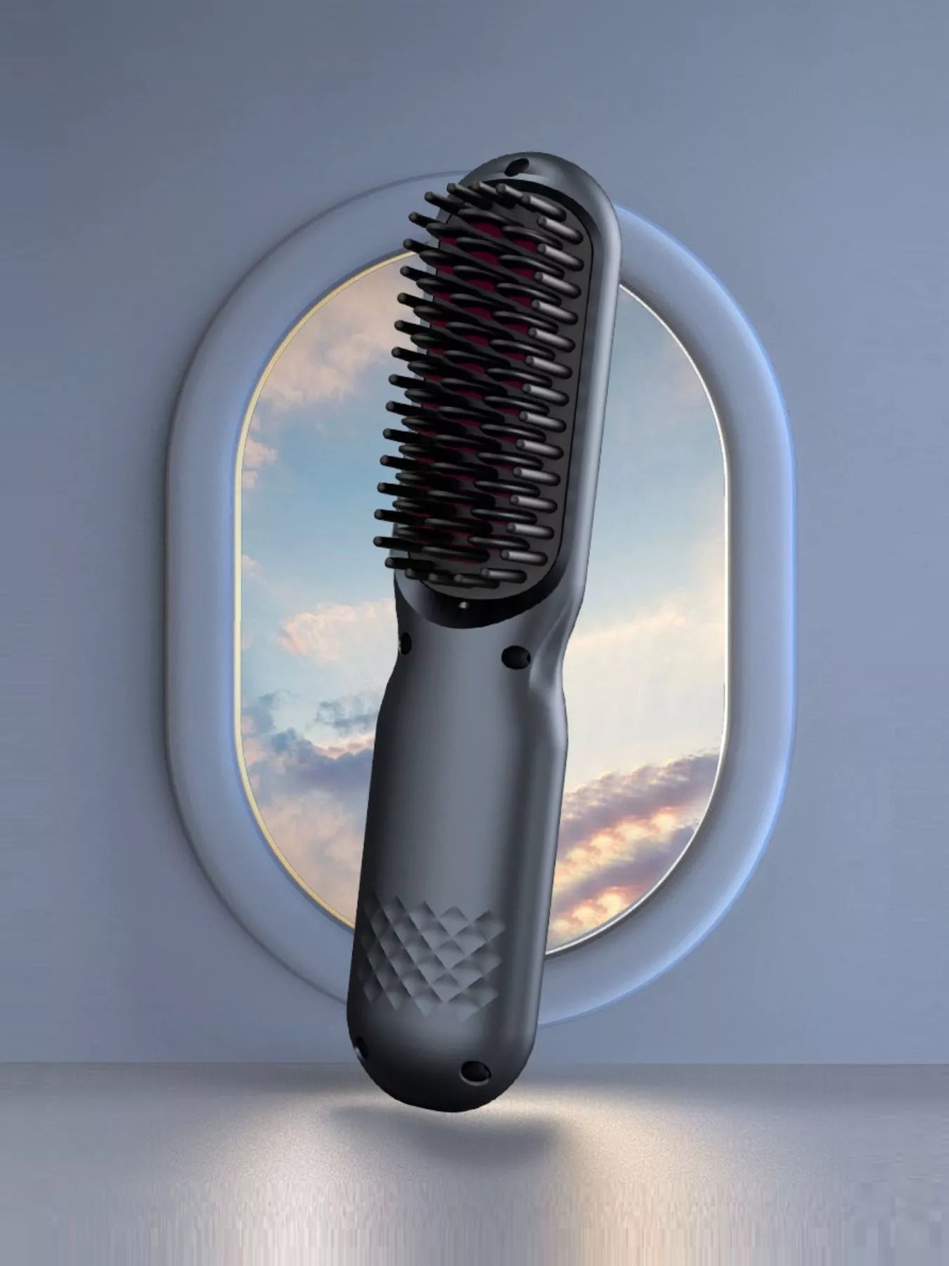 Adjustable Temperature Hair Straightening Comb