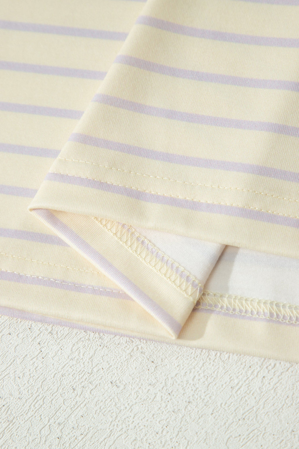 Yellow Stripe Relaxed Tee Drawstring Shorts 2pcs Outfit